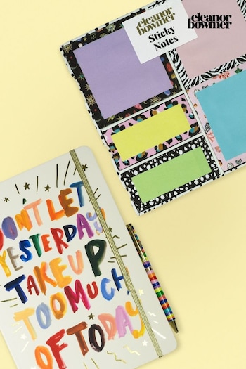 Eleanor Bowmer Multi Positivity Notebook With Sticky Notes Set (C38500) | £28