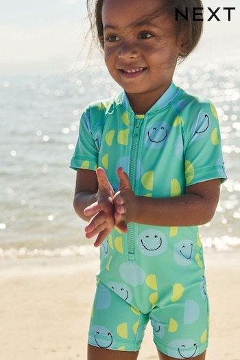 Mint Green Sunsafe Swimsuit (3mths-7yrs) (C38532) | £13 - £15