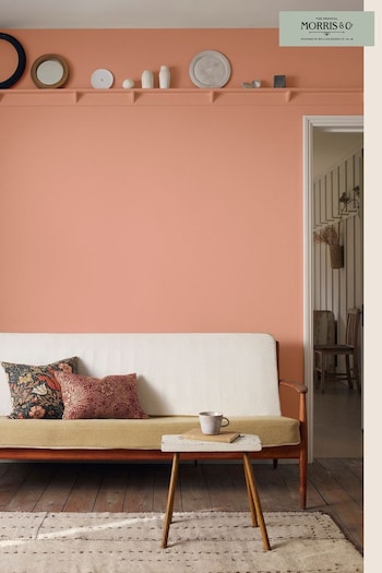 Morris & Co. Chrysanthemum Pink Matt Emulsion 5LT Paint (C38557) | £98