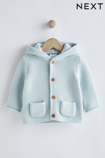 Pale Blue Knitted Baby Cardigan (0mths-3yrs) (C38748) | £12 - £14