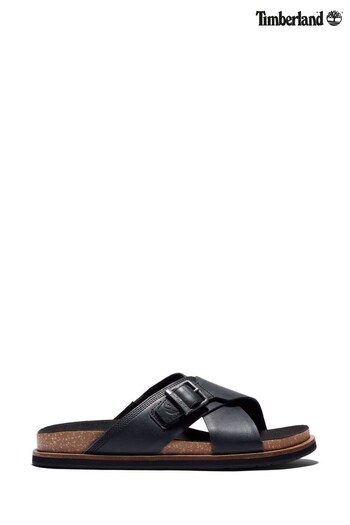Timberland Amalfi Black Vibes Cross Slide Sandals (C38943) | £85