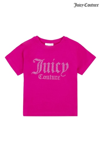 Juicy Couture Diamante Short Sleeve T-Shirt (C39040) | £25 - £36