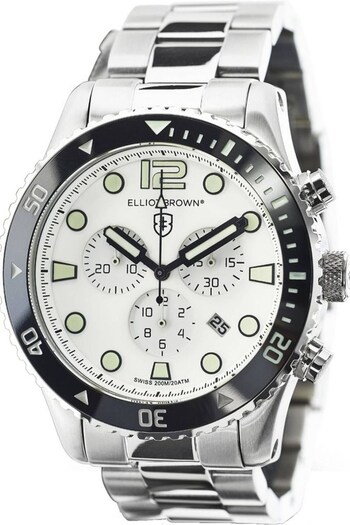 Elliot Brown Gents Bloxworth White Watch (C39361) | £680