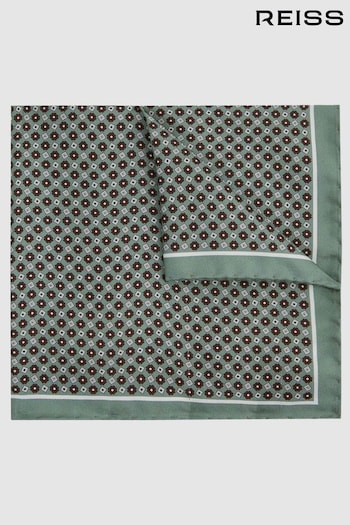 Reiss Light Green Bampton Silk Pocket Square (C39479) | £38