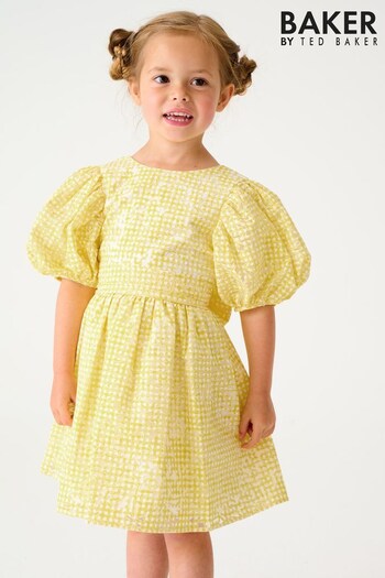 Baker by Ted Baker Yellow Gingham Dress (C39548) | £42 - £47