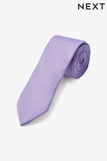 Lilac Purple Slim Twill Tie (C39613) | £9