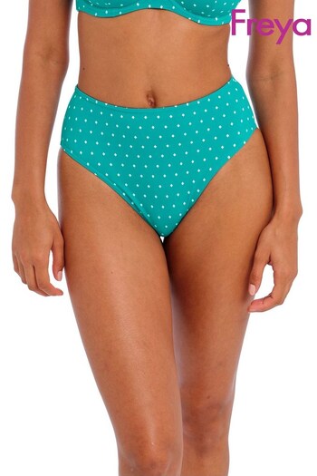 Freya Green Marine Jewel Cove High Waist Bikini Briefs (C39633) | £28