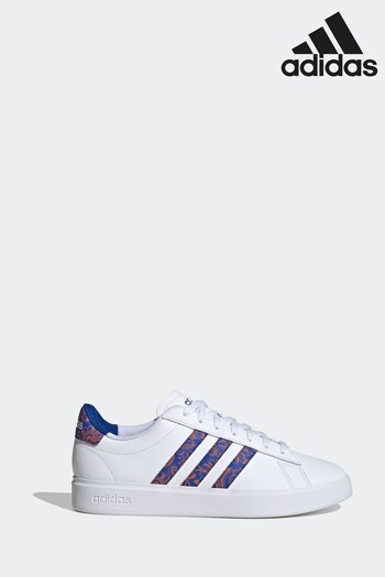 adidas White Grand Court 2.0 Shoes (C39802) | £80