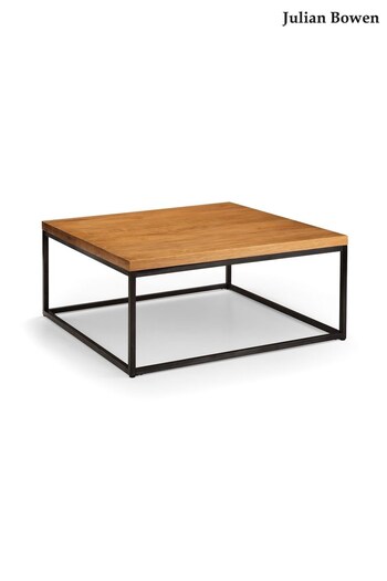 Julian Bowen Natural Brooklyn Solid Oak Square Coffee Table (C39811) | £320