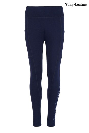 Juicy Couture Blue Bonded Heavy Jersey Leggings (C39855) | £25 - £36