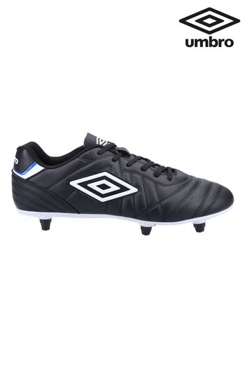 Umbro Black Speciali Liga Soft Ground Lace-Up Football Boots (C39884) | £44