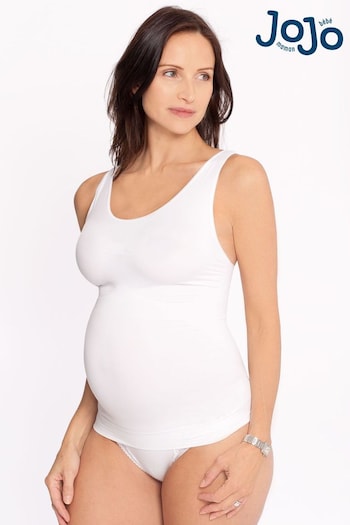 JoJo Maman Bébé White Maternity Support Vest (C39888) | £18