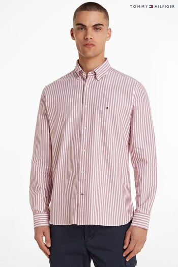 Tommy Hilfiger Red Oxford Stripe Shirt (C39906) | £110