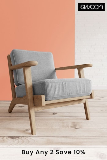 Swoon Smart Wool Pepper Grey Karla Chair (C39914) | £899