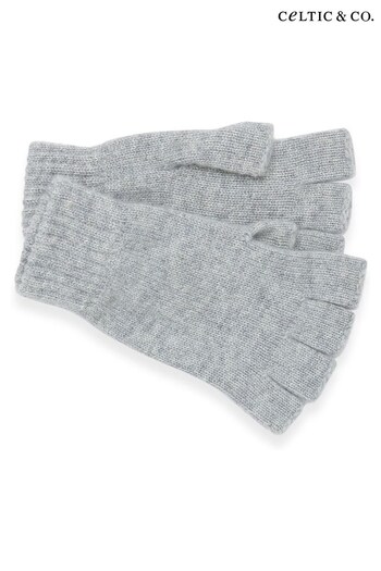 Celtic & Co. Grey Cashmere Fingerless Gloves (C39950) | £60