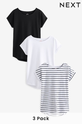 Multi Cap Sleeve T-Shirts wilbrn 3 Pack (C39960) | £24.50