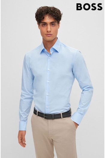 BOSS Light Blue Slim Fit Formal Shirt (C39982) | £79