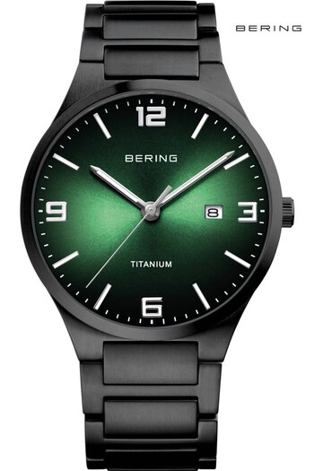 Bering Gents Black Titanium Watch (C40028) | £229