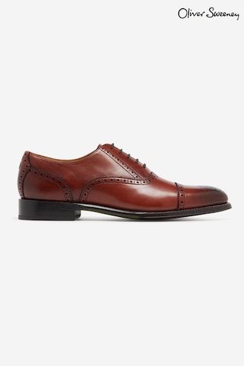 Oliver Sweeney Natural Moycullen Antiqued Leather Country Brogues (C40058) | £259