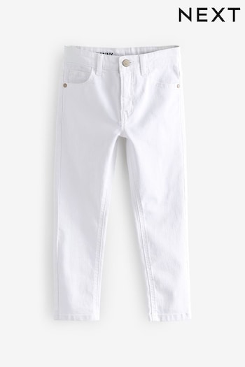 White Skinny Fit Cotton Rich Stretch Jeans (3-17yrs) (C40091) | £12 - £17