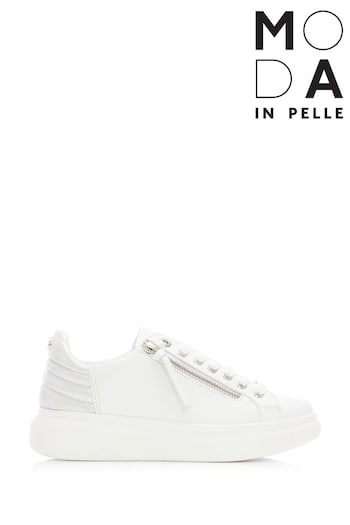 Moda In Pelle Chunky Sole Trainers With Side Zip (C40279) | £100