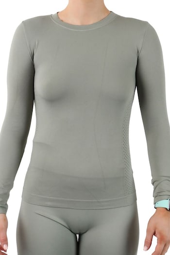 Pretty Polly Green Active Wear Long Sleeve T-Shirt (C40290) | £35