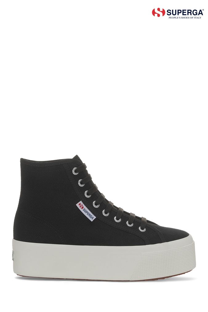 SUPERGA Trainers Black White Trainers Next UK
