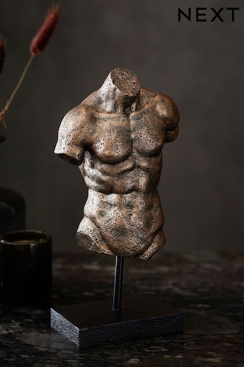 Bronze Male Torso Sculpture (C40888) | £22