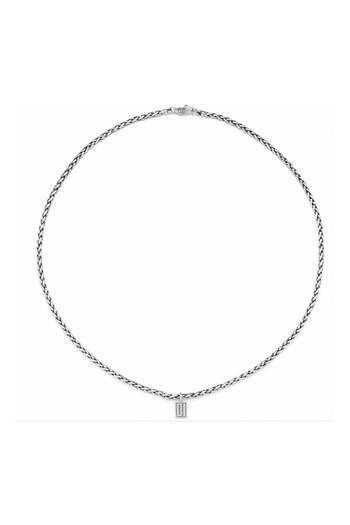 Buddha To Buddha Gents Silver Toned George Heritage Necklace (C40937) | £289