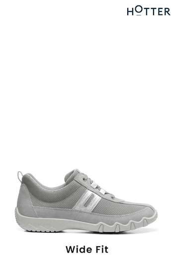 Hotter Grey Leanne II Wide Fit Lace-Up Active Shoes (C41136) | £89
