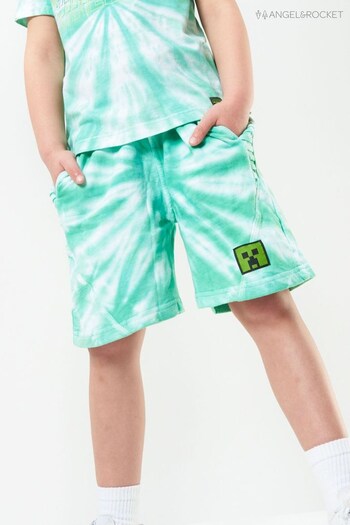 Angel & Rocket Green Minecraft embroidered Shorts (C41155) | £8 - £10
