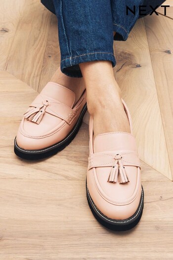 Nude Forever Comfort® Leather Tassel Chunky Loafer Shoes (C41652) | £49