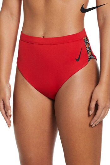 Nike Red Sneakerkini High Waisted Bikini Bottoms (C41900) | £38