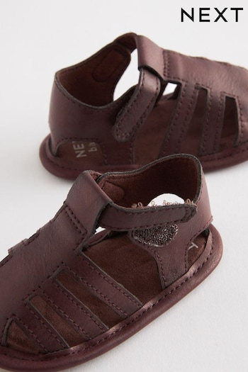 Brown Closed Toe Baby Sandals (0-24mths) (C42052) | £9 - £10