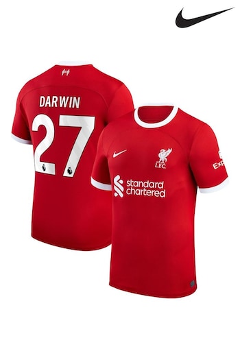 Nike Red Darwin - 27 Liverpool FC Stadium 23/24 Home Football Shirt (C42200) | £95