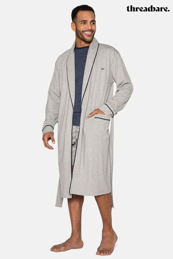 Threadbare Grey Lightweight Dressing Gown (C42214) | £28