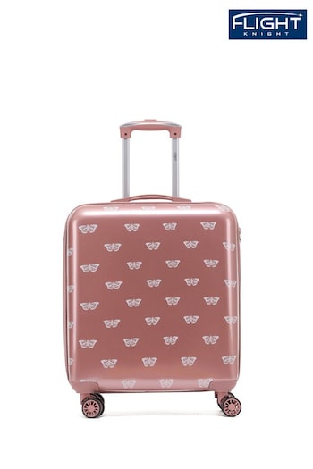 Flight Knight Medium Hardcase Printed Lightweight Check-In Suitcase With 4 Wheels (C42348) | £70