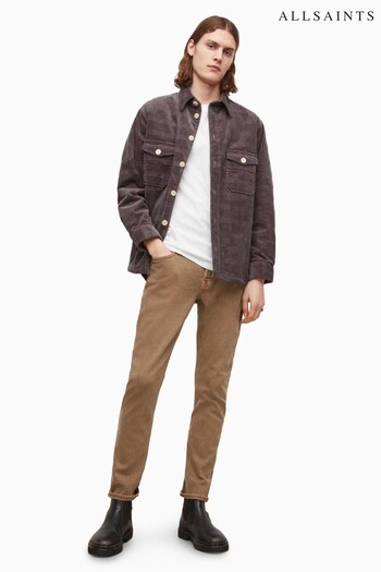 AllSaints Brown Rex Overdye Slim Fit Jeans (C42550) | £99