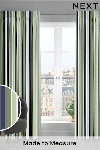 Green Huddson Made To Measure Curtains (C42597) | £61