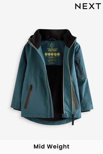 Teal Blue Waterproof Fleece Lined Coat (3-17yrs) (C42672) | £38 - £48