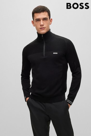 BOSS Black Zolet Quarter Zip Jumper (C42776) | £169