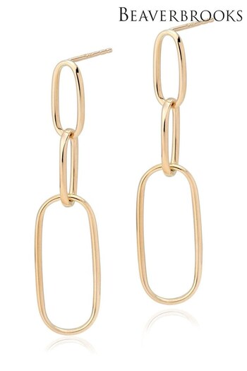 Beaverbrooks 9CT Yellow Gold Drop Earrings (C42783) | £165