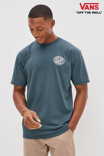 Vans Blue Off The Wall Print T-Shirt (C42930) | £28