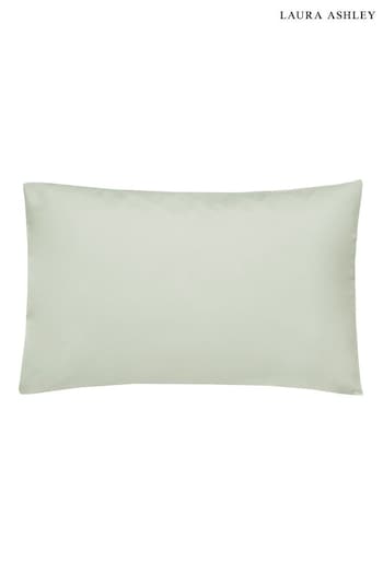 Laura Ashley Set of 2 Sage Green 400 Thread Count Pillowcases (C43255) | £20