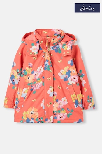 Joules Macie Pink Printed Waterproof Coat (C43304) | £49.95 - £59.95