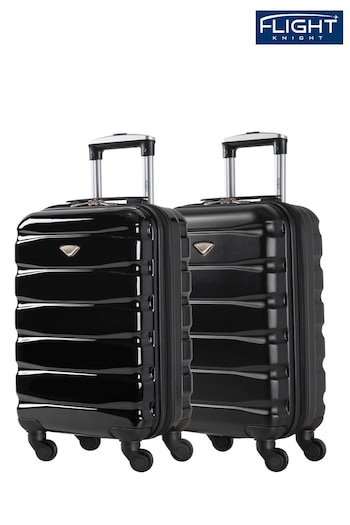 Flight Knight EasyJet Overhead 55x35x20cm Hard Shell Cabin Carry On Case Suitcase Set Of 2 (C43411) | £90