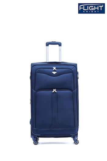 Flight Knight Large Softcase Lightweight Check In Suitcase With 4 Wheels (C43449) | £90