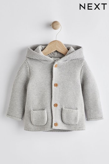 Grey Baby Knitted Cardigan (0mths-3yrs) (C43536) | £12 - £14