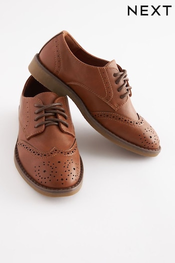 Tan Brown Brogue Shoes (C43578) | £24 - £31