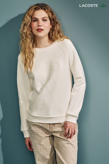 Lacoste Womens Cream Sweatshirt (C43637) | £140